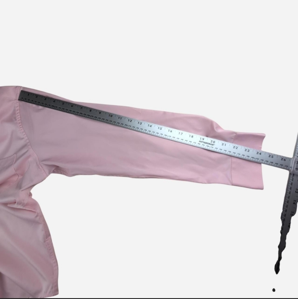 Flex Men's Luxury Collection Pink Button Down Shirt Designed in Italy Size Large - Picture 5 of 5